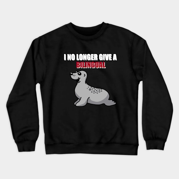 Bilingual Seal Crewneck Sweatshirt by jaynadian